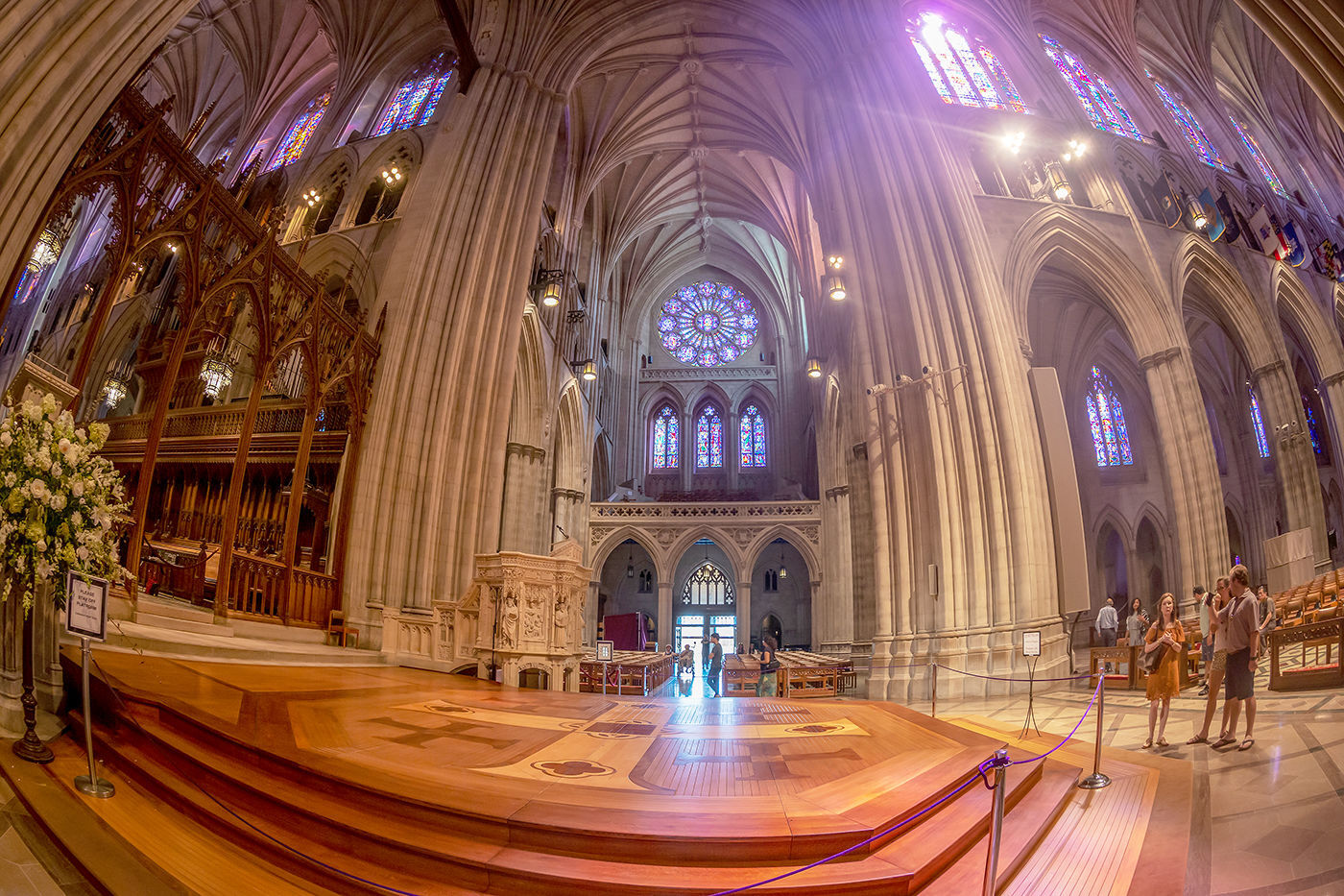 Interior of the National Cathedral, Washington DC, USA